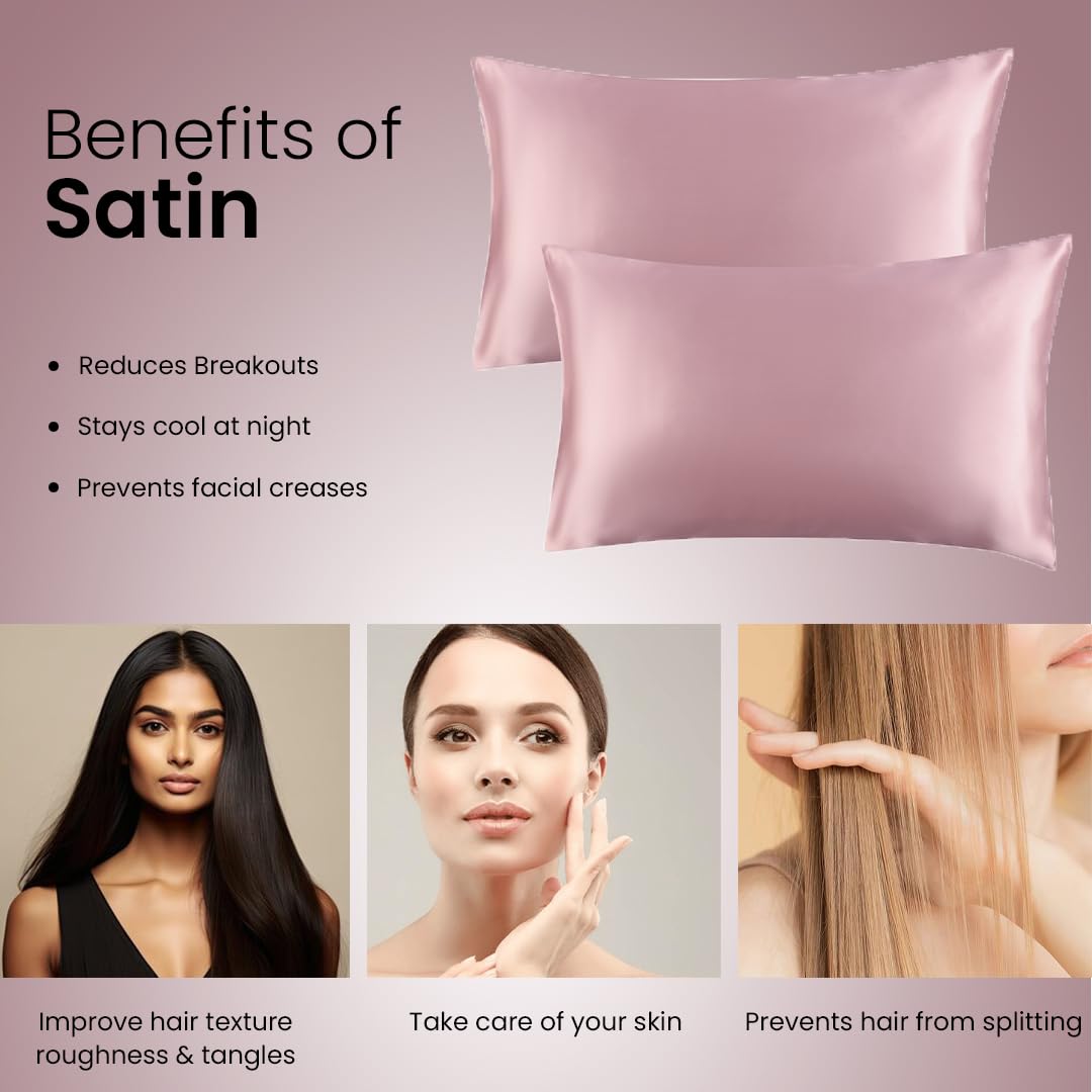 BePlush satin pillow cover - luxurious sleeping experience