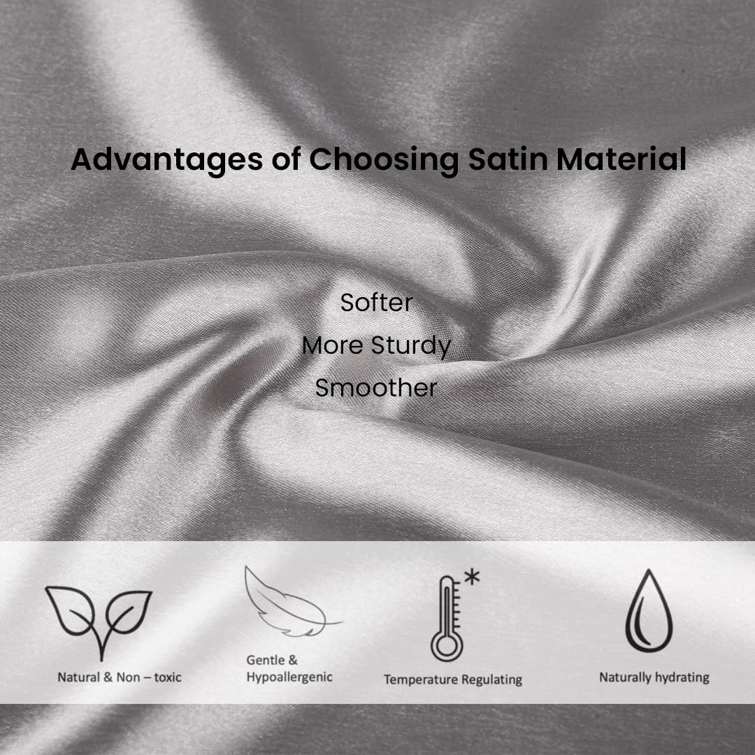 BePlush Satin Pillow Cover - Skin and hair health