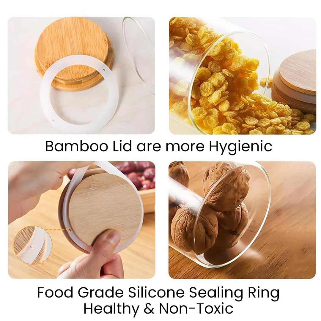 Mush bamboo lid container - elegant kitchen storage