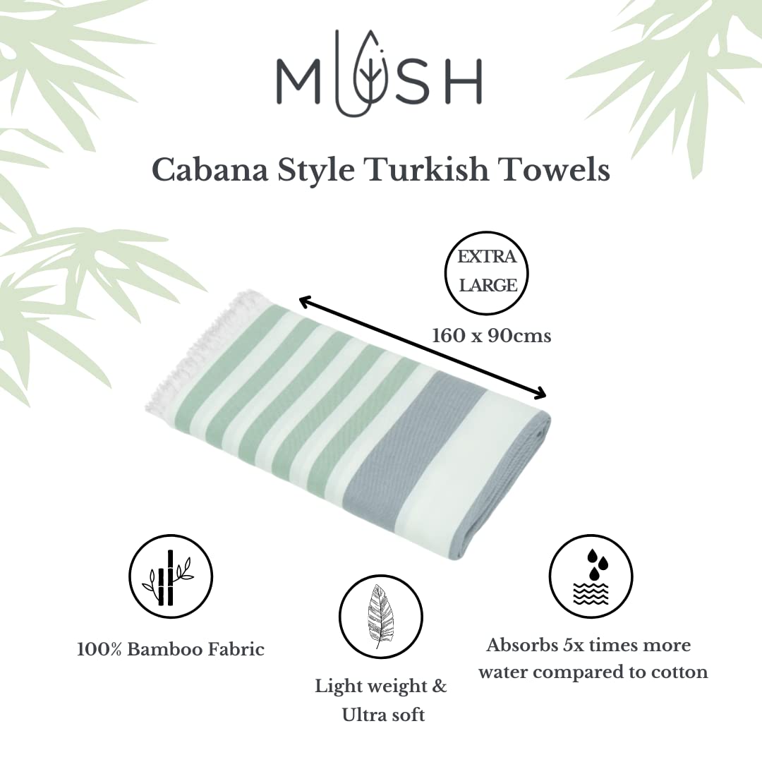 Mush Extra Large Cabana Turkish Towel - Poolside Comfort