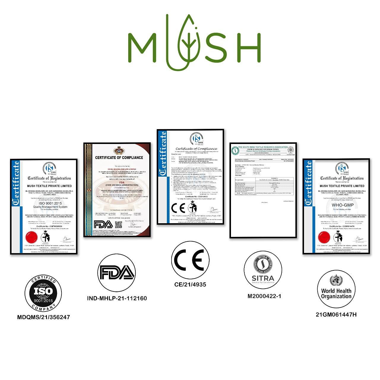 Mush N95 Face Mask - Comfortable fit for extended wear