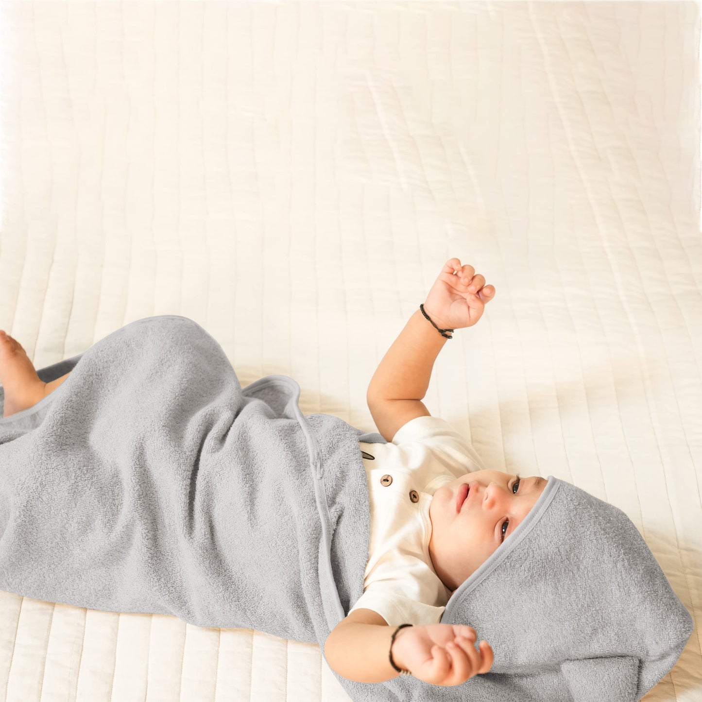 Mush bamboo hooded towel - Kid's bath time comfort