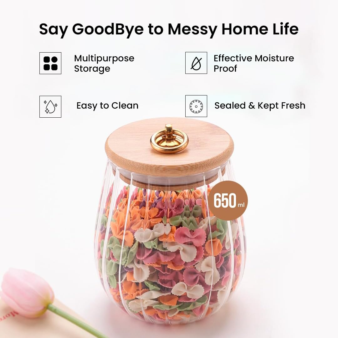 Mush glass jar - elegant kitchen storage solution