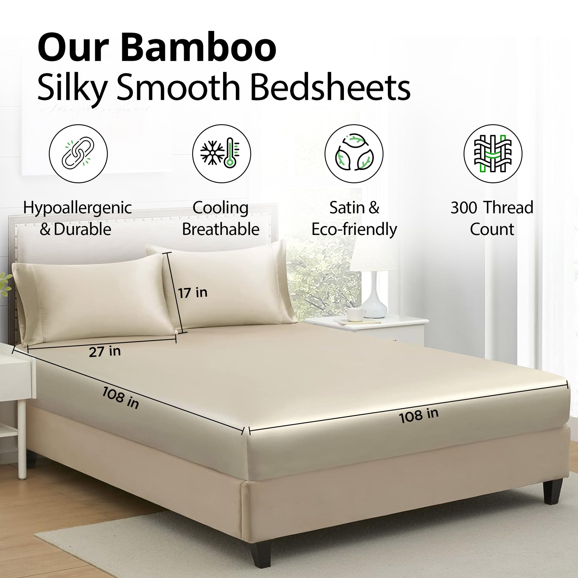 Mush Luxurious Bamboo Bedsheet - Machine washable luxury