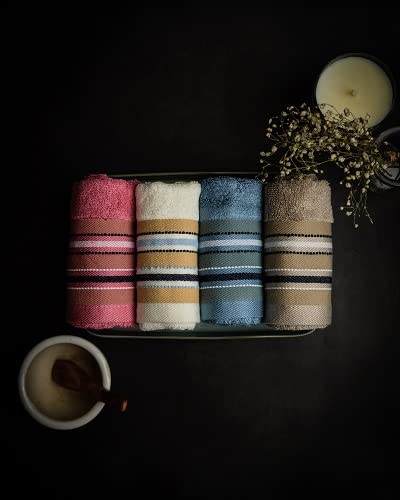 Mush Designer Bamboo Face Towel |Ultra Soft, Absorbent & Quick Dry Towel for Bath, Beach, Pool, Travel, Spa and Yoga (Emerald Blue, Face Towel, Set of 3)