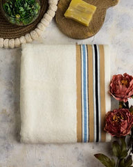 Mush Designer Bamboo Bath Towel |Ultra Soft, Absorbent & Quick Dry Towel for Bath, Beach, Pool, Travel, Spa and Yoga (Bath Towel, Pearl White)