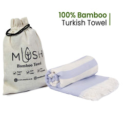 Mush Bamboo Turkish Towel | 100% Bamboo |Ultra Soft, Absorbent & Quick Dry Towel for Bath, Beach, Pool, Travel, Spa and Yoga | 29 x 59 Inches (Lilac)