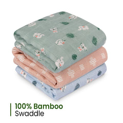 Mush Super Soft 100% Bamboo Swaddle for New Born Baby | Multipurpose - Baby Towel/Baby Blanket || Breathable, Thermoregulating, Absorbent Baby Swaddle Wrap for New Born Baby Gifts