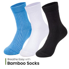 Mush Bamboo Performance Socks for Men || Sports & Casual Wear Ultra Soft, Anti Odor, Breathable Ankle Length UK Size 7-11 (Pack of 6)