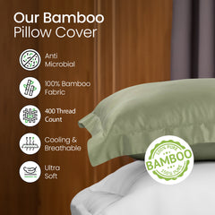 Mush bamboo pillow cover - ideal for hot sleepers