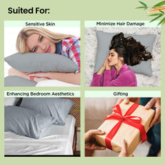Mush bamboo pillow cover set - hair care