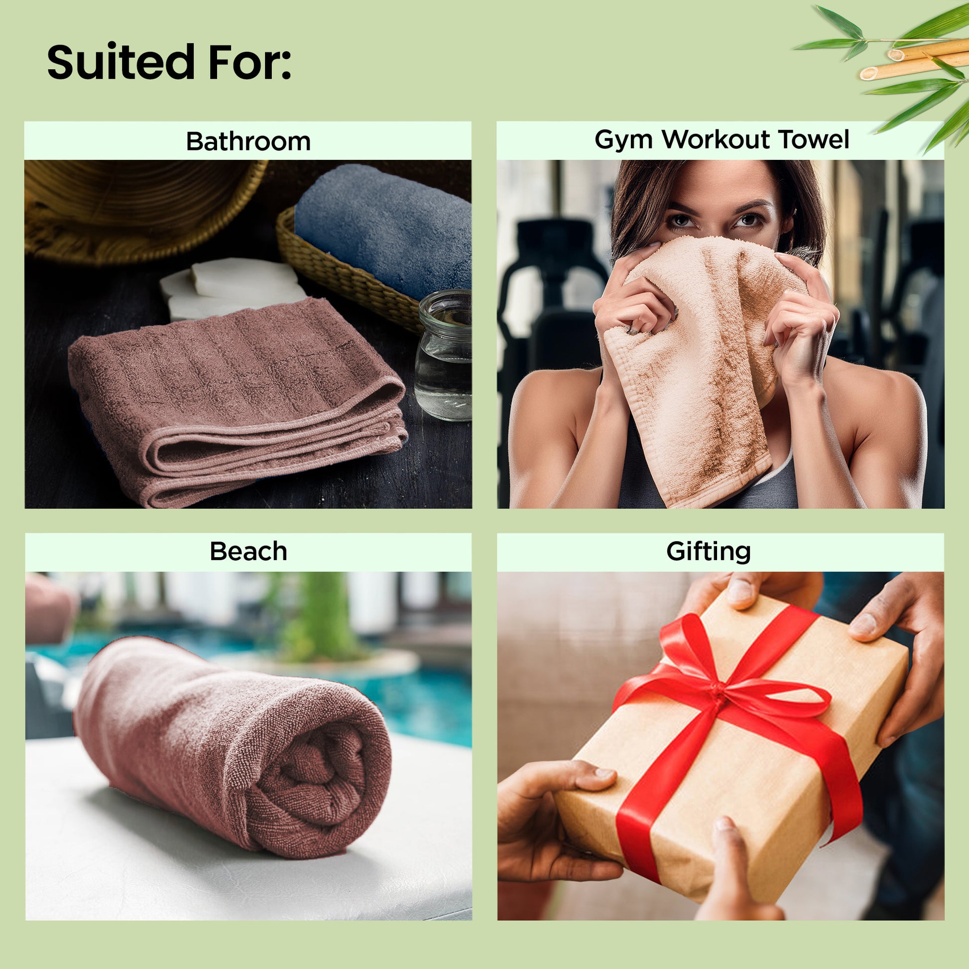 Mush Bamboo Bath Towel - ideal for beach trips