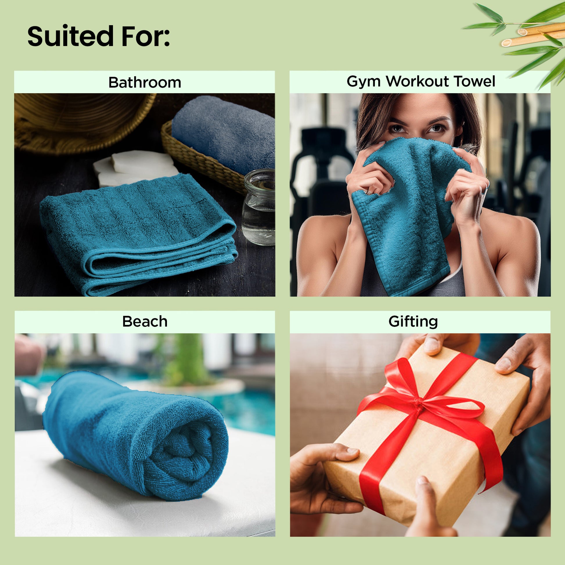Mush bamboo towel - Stylish for the beach