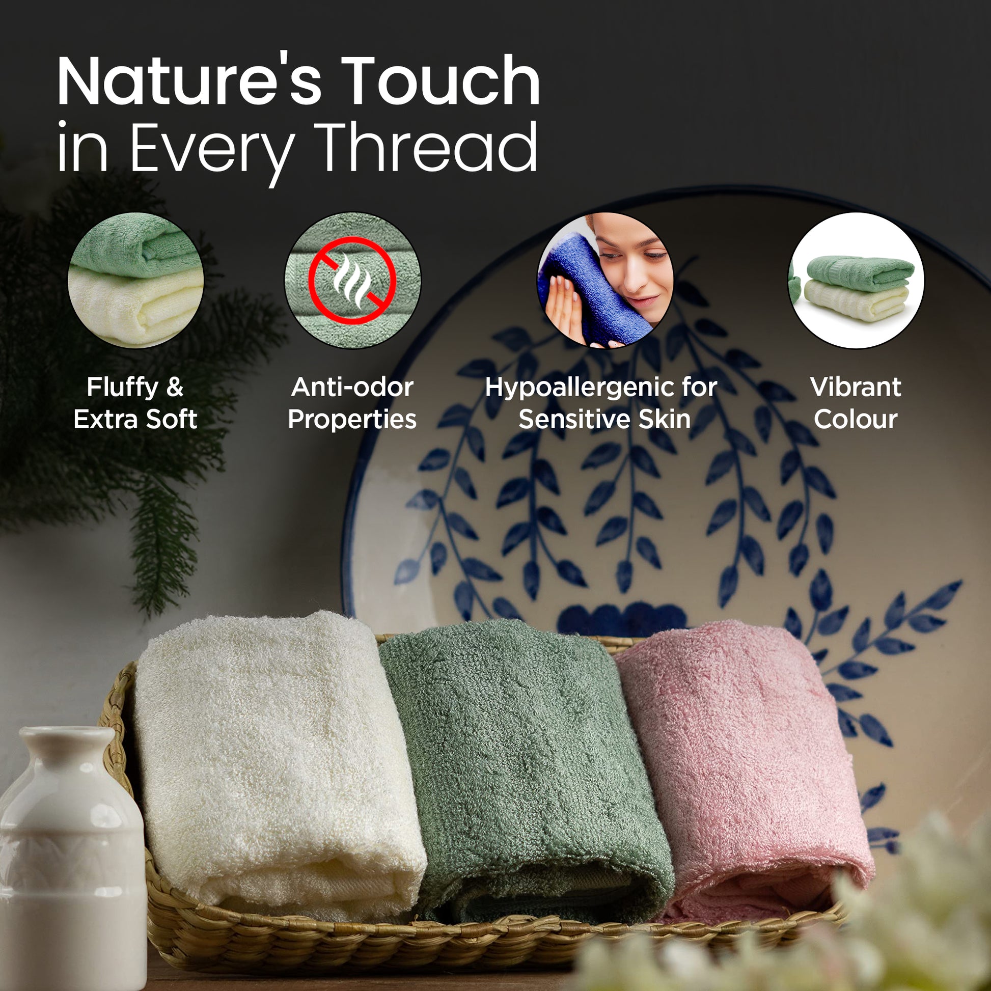 Mush bamboo face towel - Perfect addition to your bathroom decor