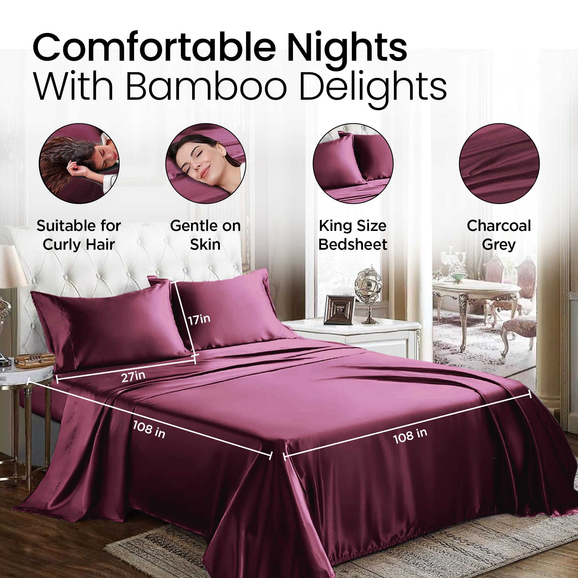 Mush bamboo bedsheet - Wedding bedding set