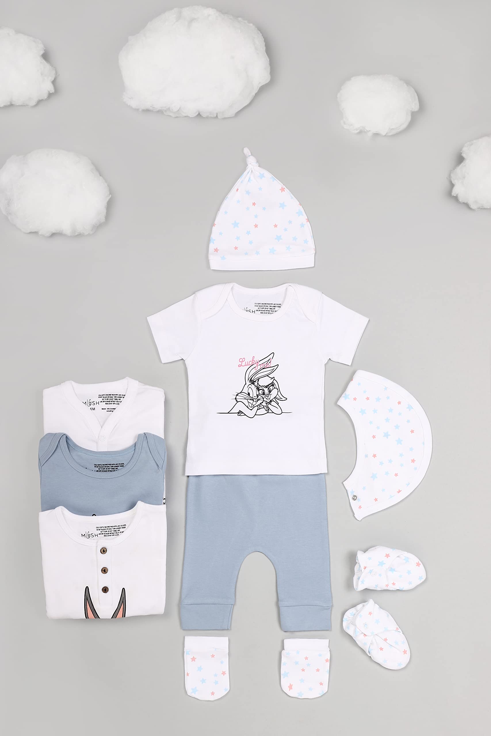 Mush Ultra Soft Bamboo Unisex Gift Set - Fashionable Baby Clothing
