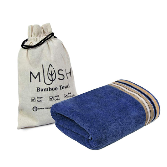 Mush ultra-soft towel - Elegant Charcoal Blue color