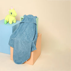 Mush Ultra Soft & Super Absorbent Bamboo Hooded Towel for Kids (1, Blue)