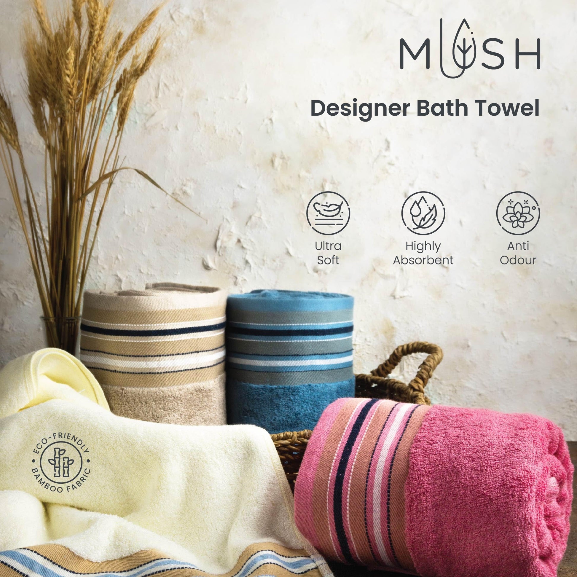 Mush designer towel - Beach day essential
