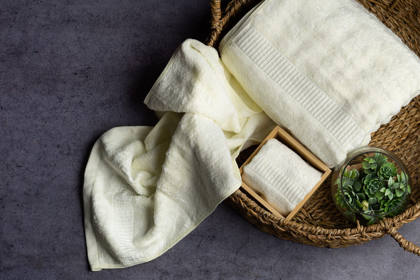 Mush bamboo towel set - spa relaxation