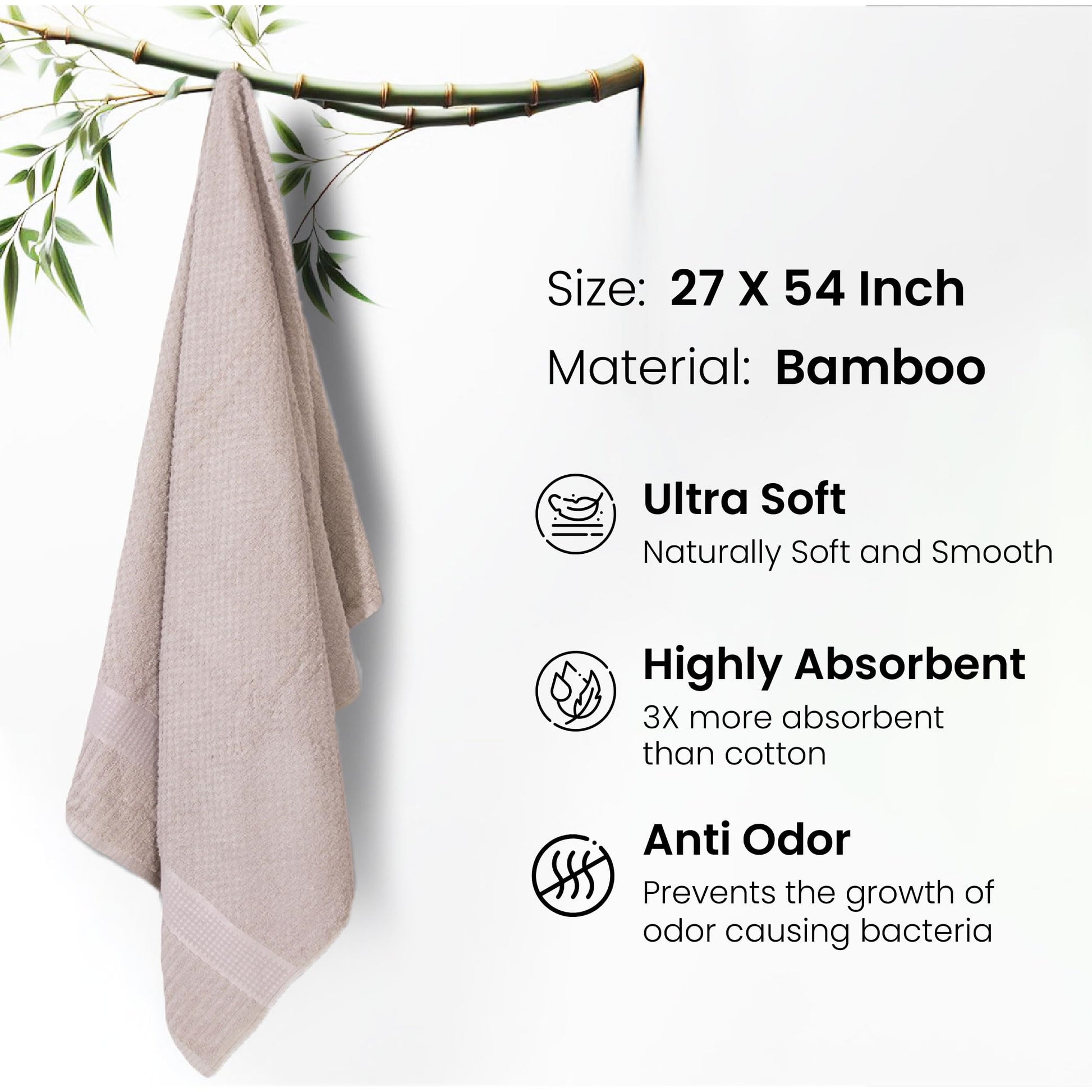 Mush Bamboo Bath Towel - Luxurious bathroom accessory