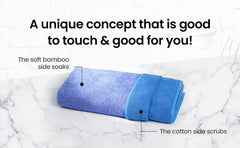 Mush soak n scrub towel - absorbent bamboo side