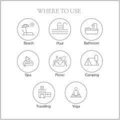 Mush bamboo hand towels - Travel use