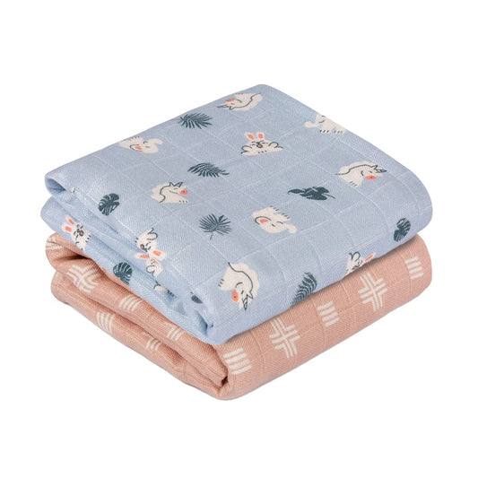 Mush Jungle themed fabric - toddler swaddle