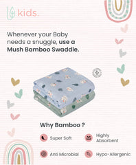 Mush bamboo swaddle - Perfect for breastfeeding