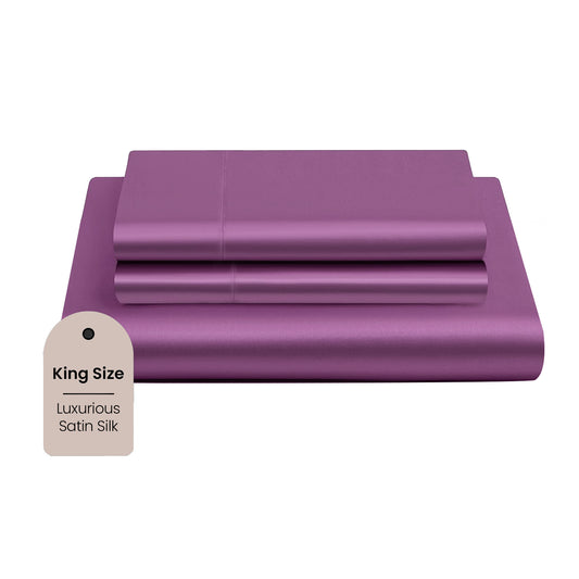 Mush 300TC satin bedsheet - Smooth and soft fabric