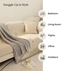 Kuber decorative throw - elegant outdoor picnic essential