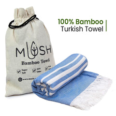 Mush blue towel - Great for yoga sessions