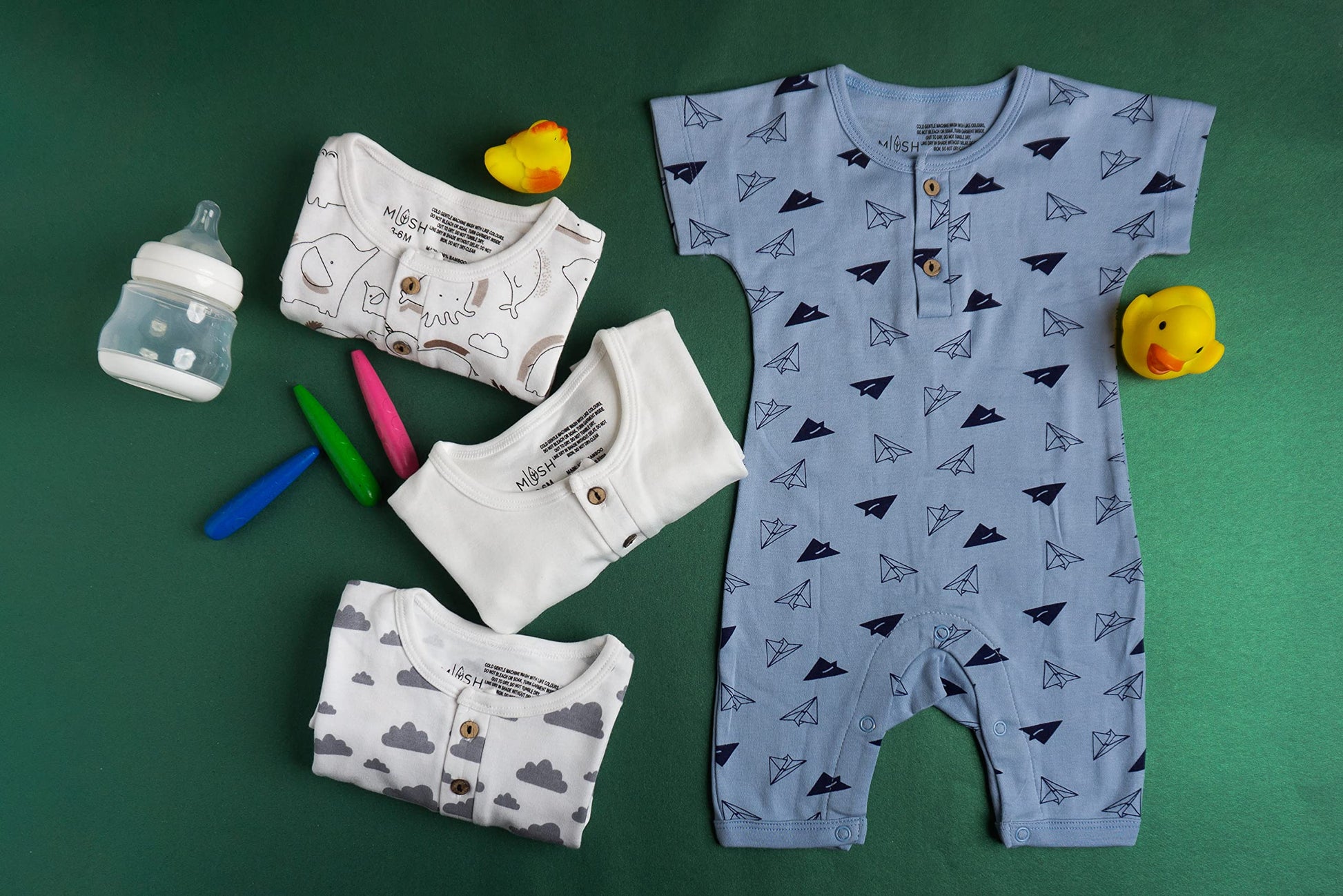 Mush Bamboo Romper Set - Perfect for family gatherings