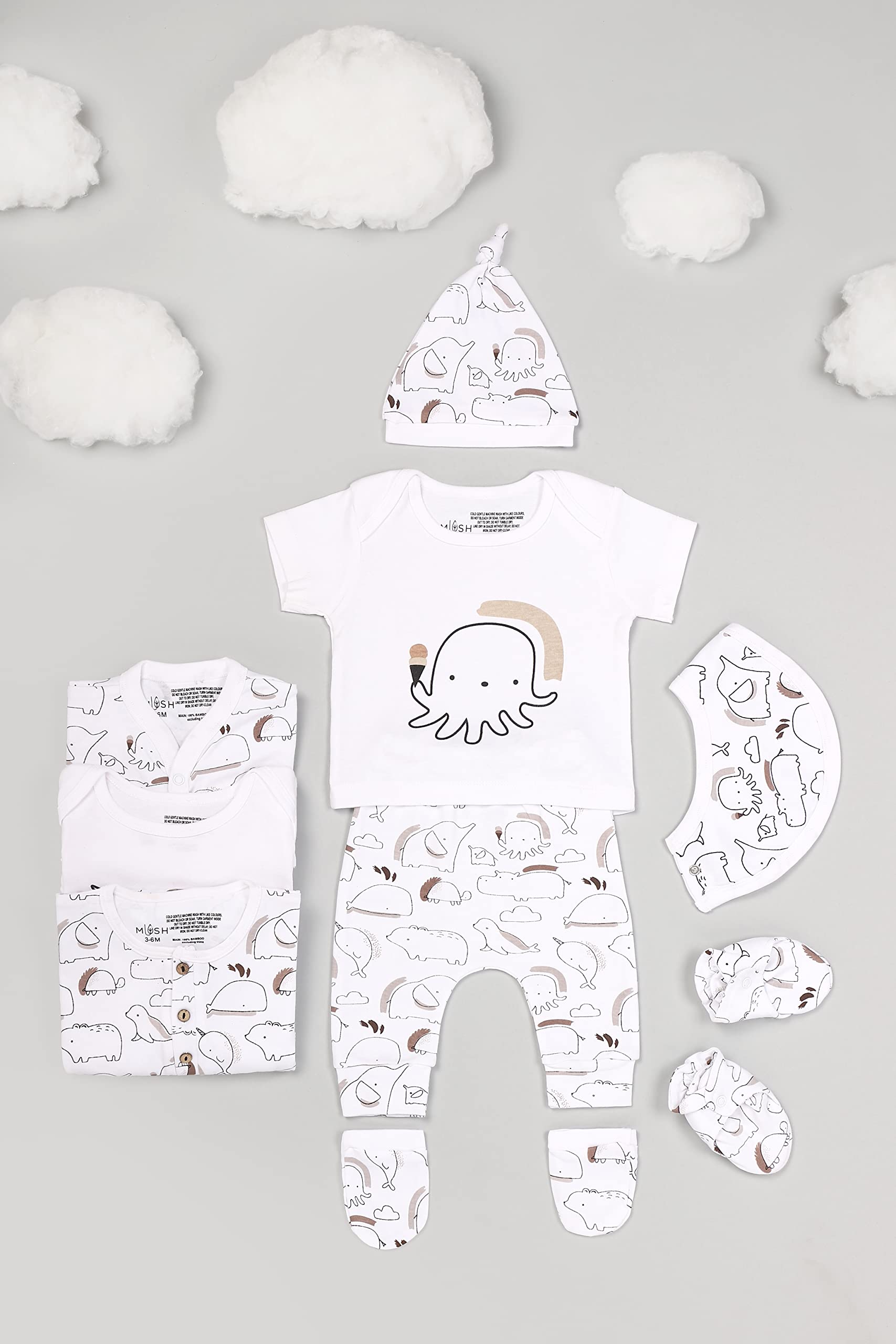 Mush baby gift pack - stylish and skin-friendly
