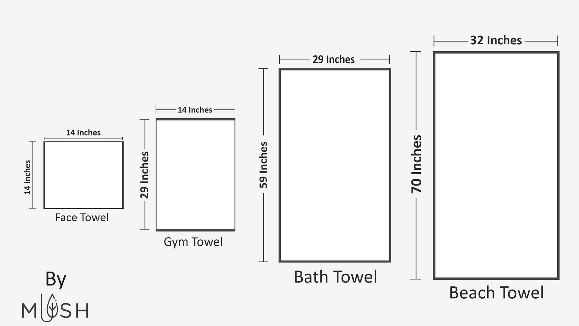 Mush bamboo towel set - perfect for gifting