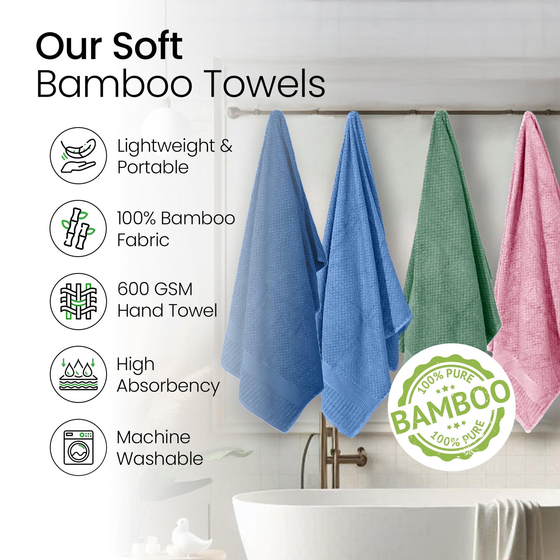 Mush bamboo bath towels - luxury for home bathrooms
