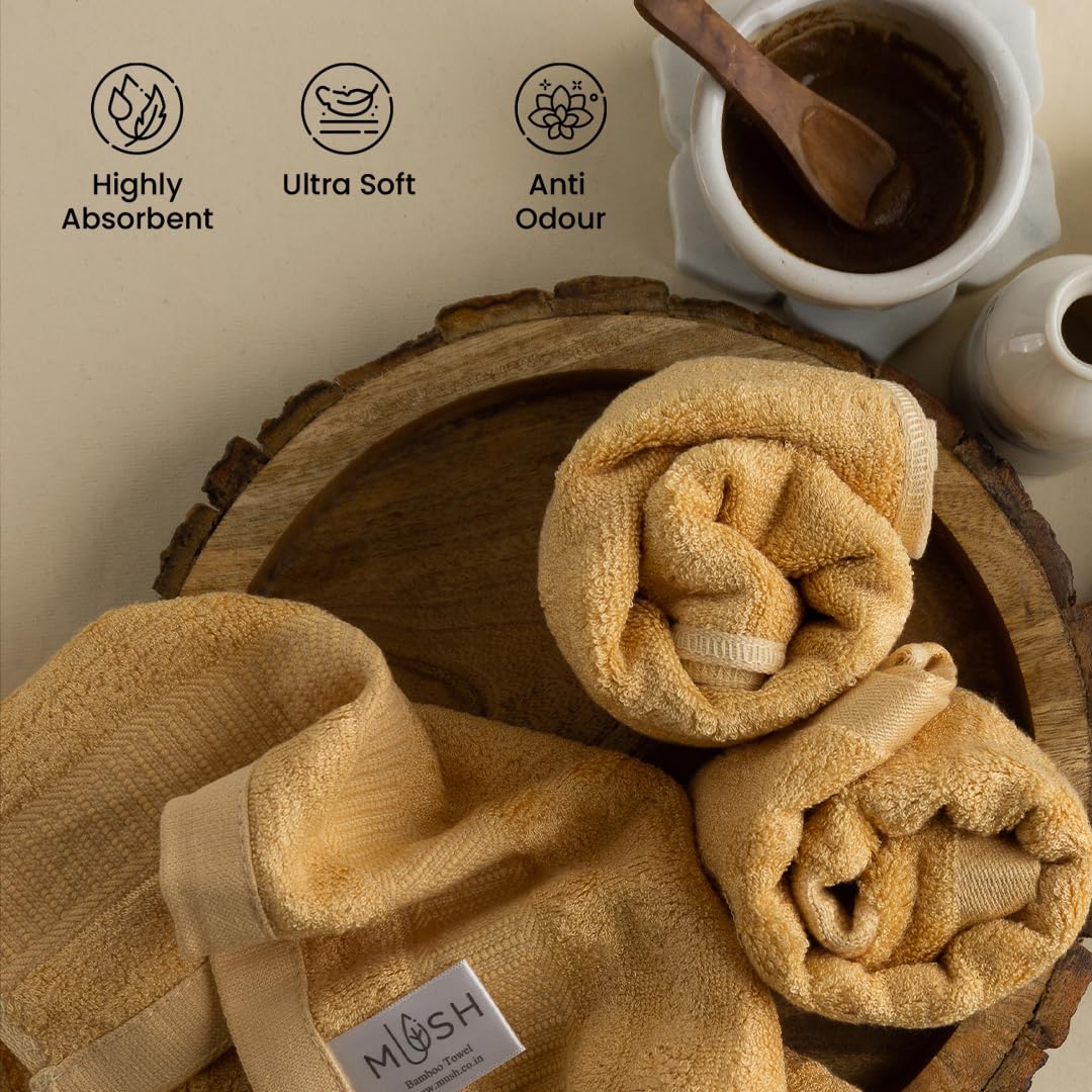 Mush bamboo face towel - soft for sensitive skin