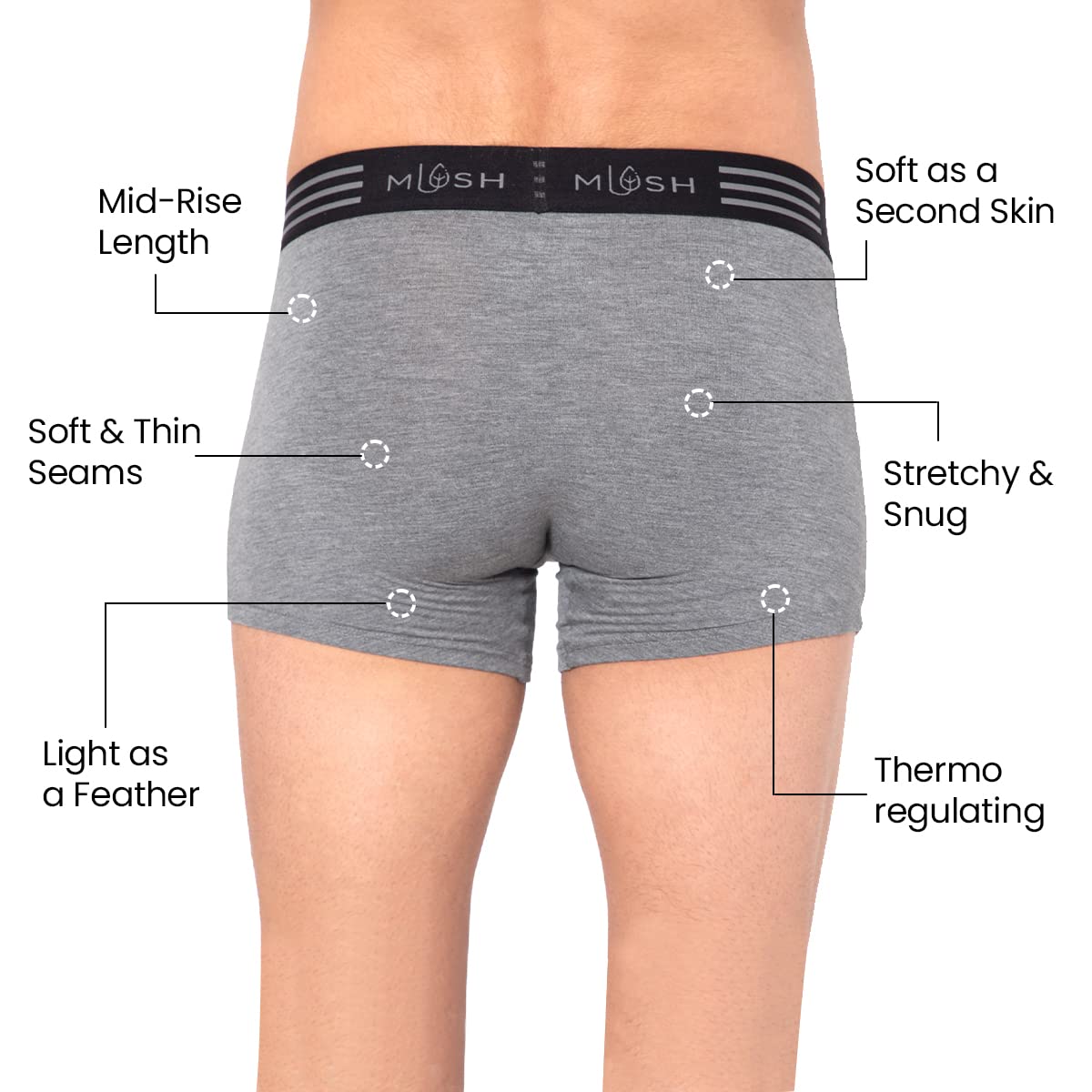 Mush men's bamboo trunk - Sleepwear
