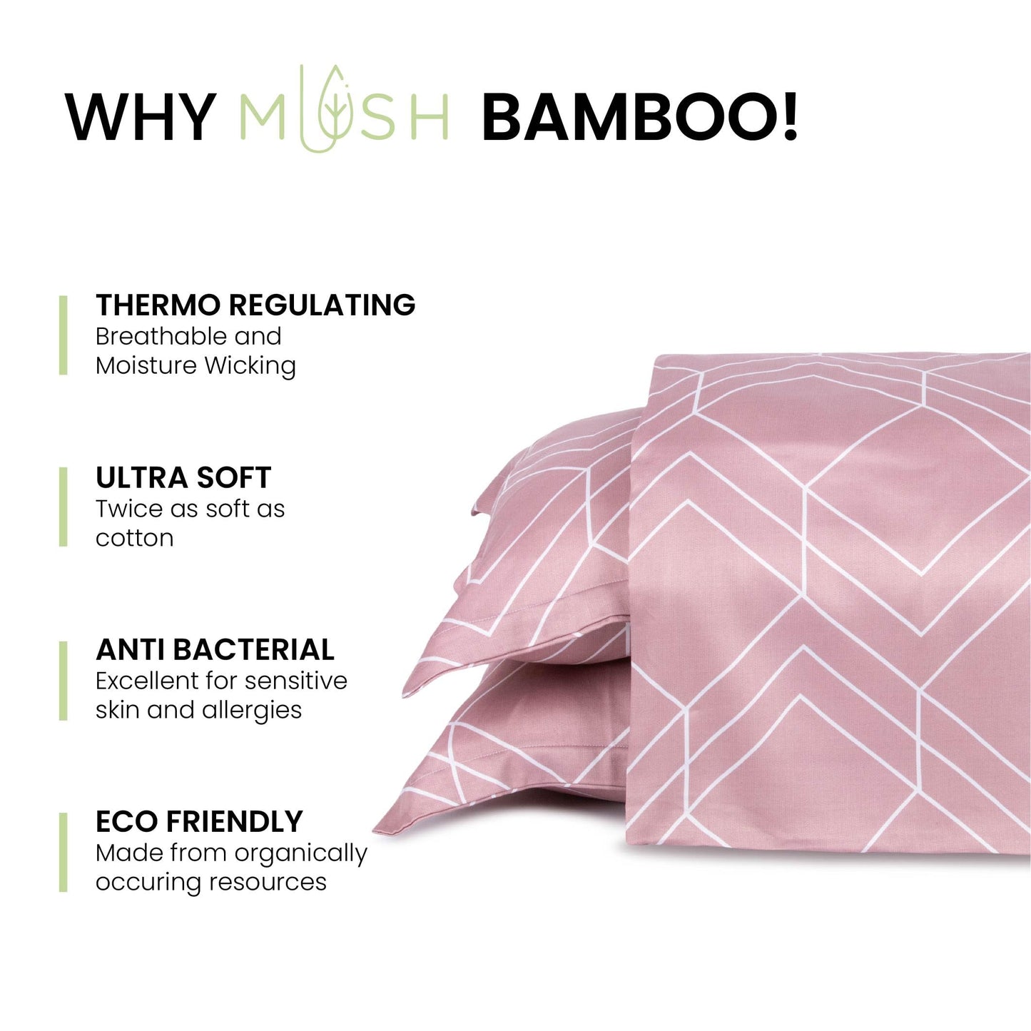 Mush ultra soft bed sheet - hypoallergenic for sensitive skin