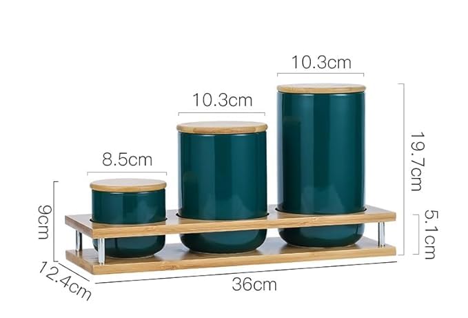 Mush bamboo lid jars - Modern kitchen decor