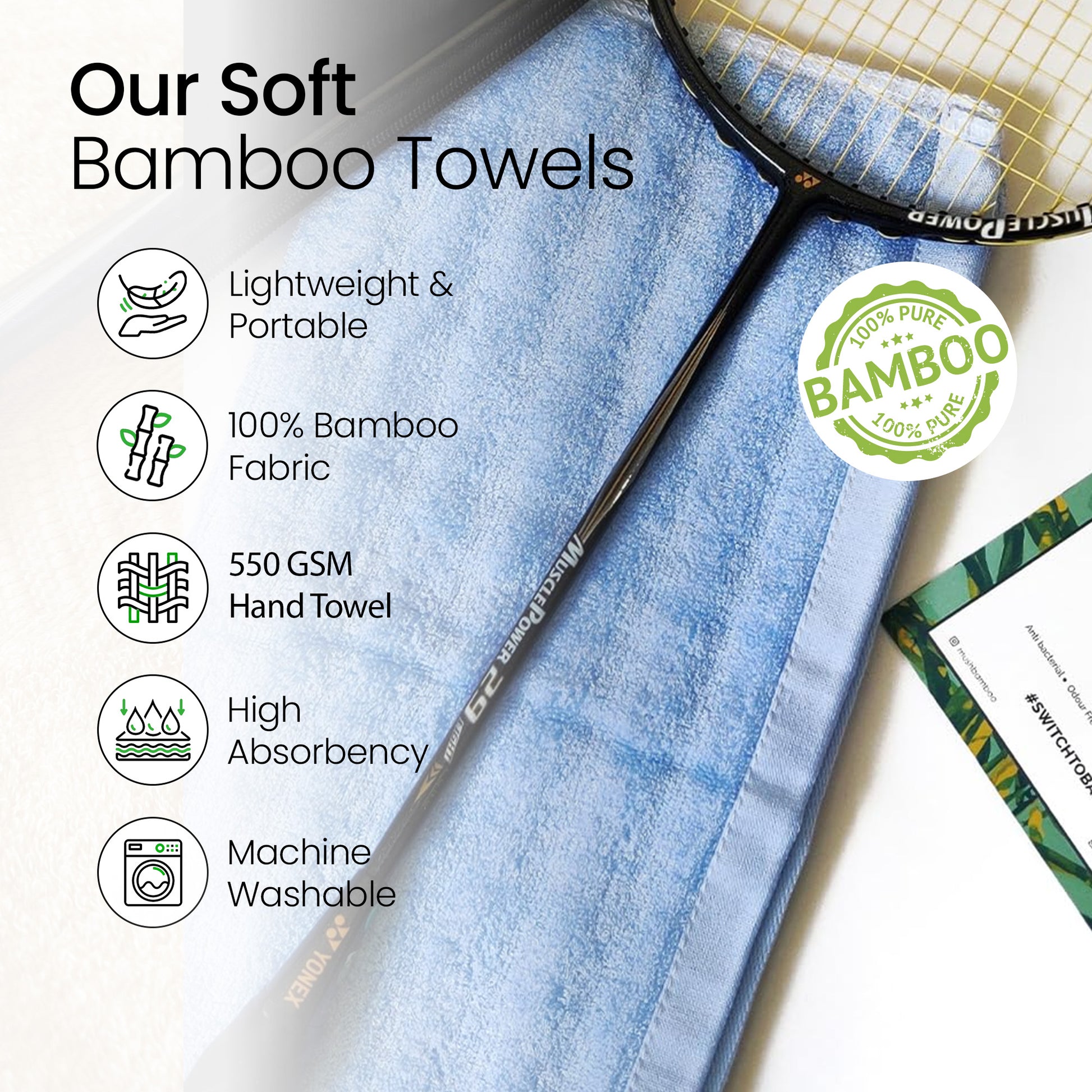 Mush hand towels - gentle on skin for kids