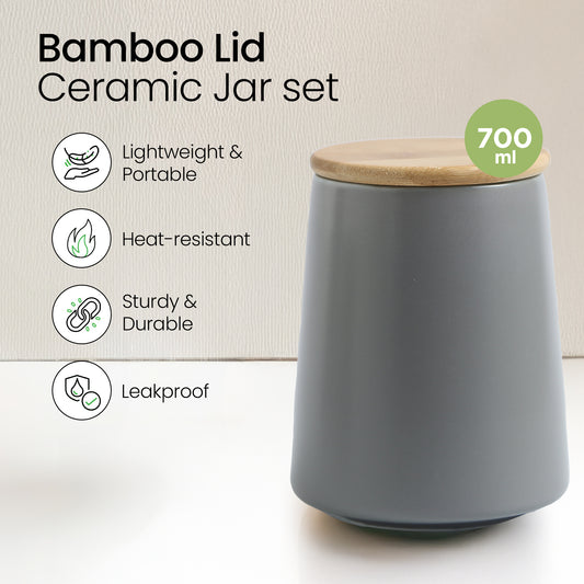 Mush Bamboo Kitchen Storage Jar - Multipurpose storage solution