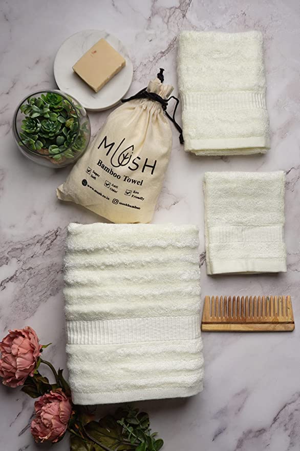 Mush bamboo bath towel - Absorbent bath usage