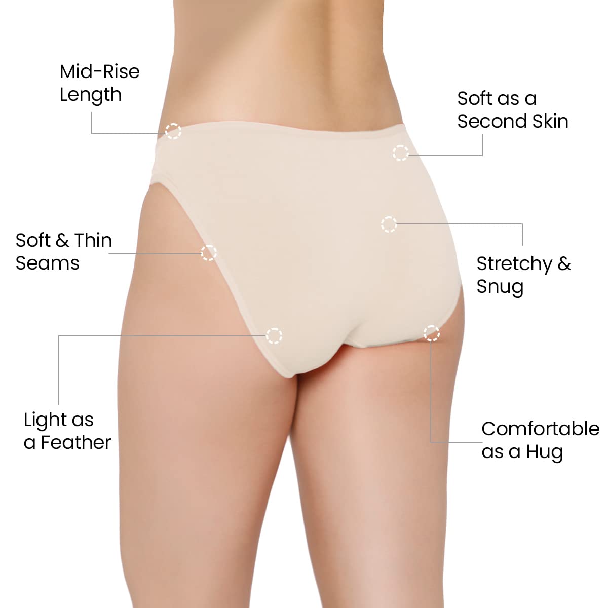 Mush Women's Bamboo Briefs - Comfortable sleepwear