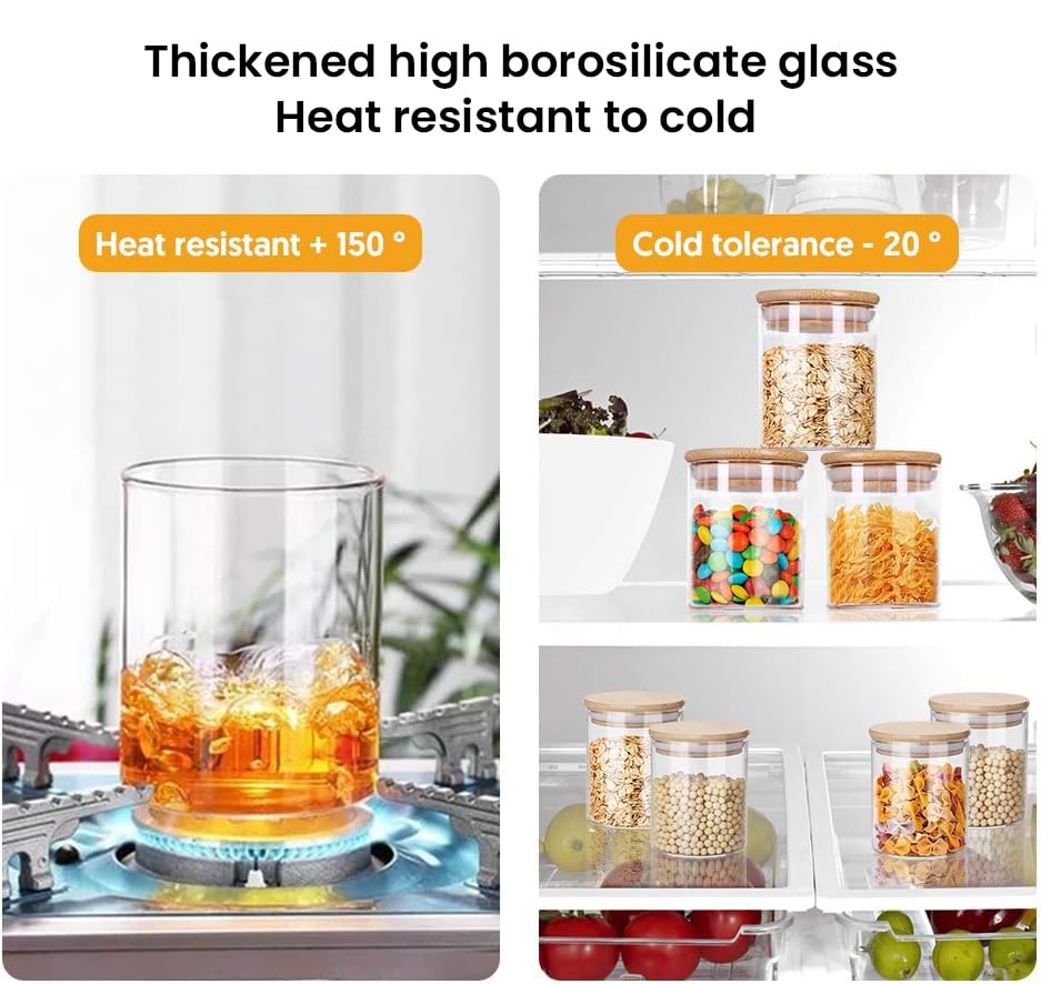 Mush kitchen storage set - eco-friendly glass jars