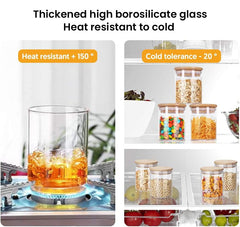 Mush kitchen storage set - eco-friendly glass jars