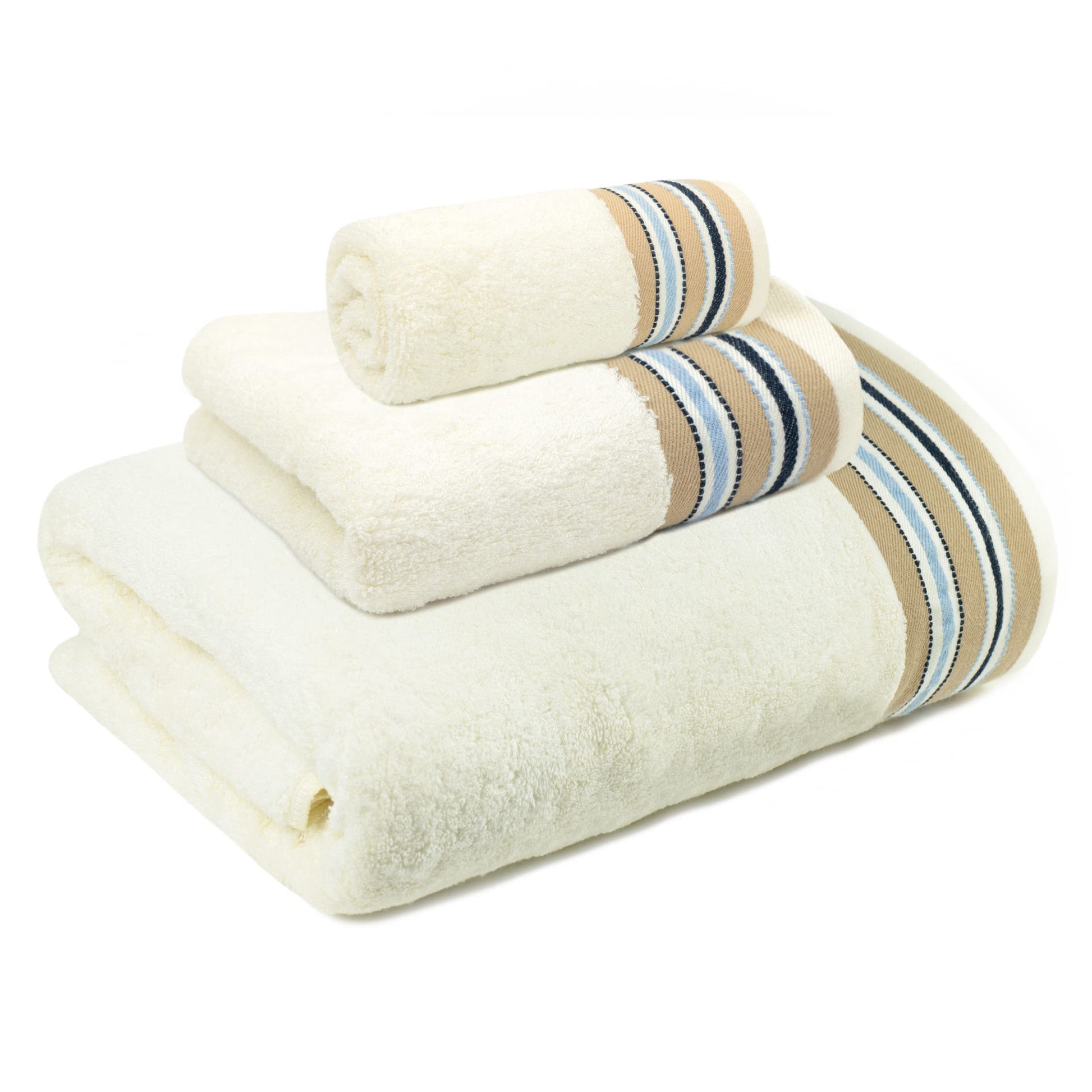 Mush towelset in pearl white - elegant home decor