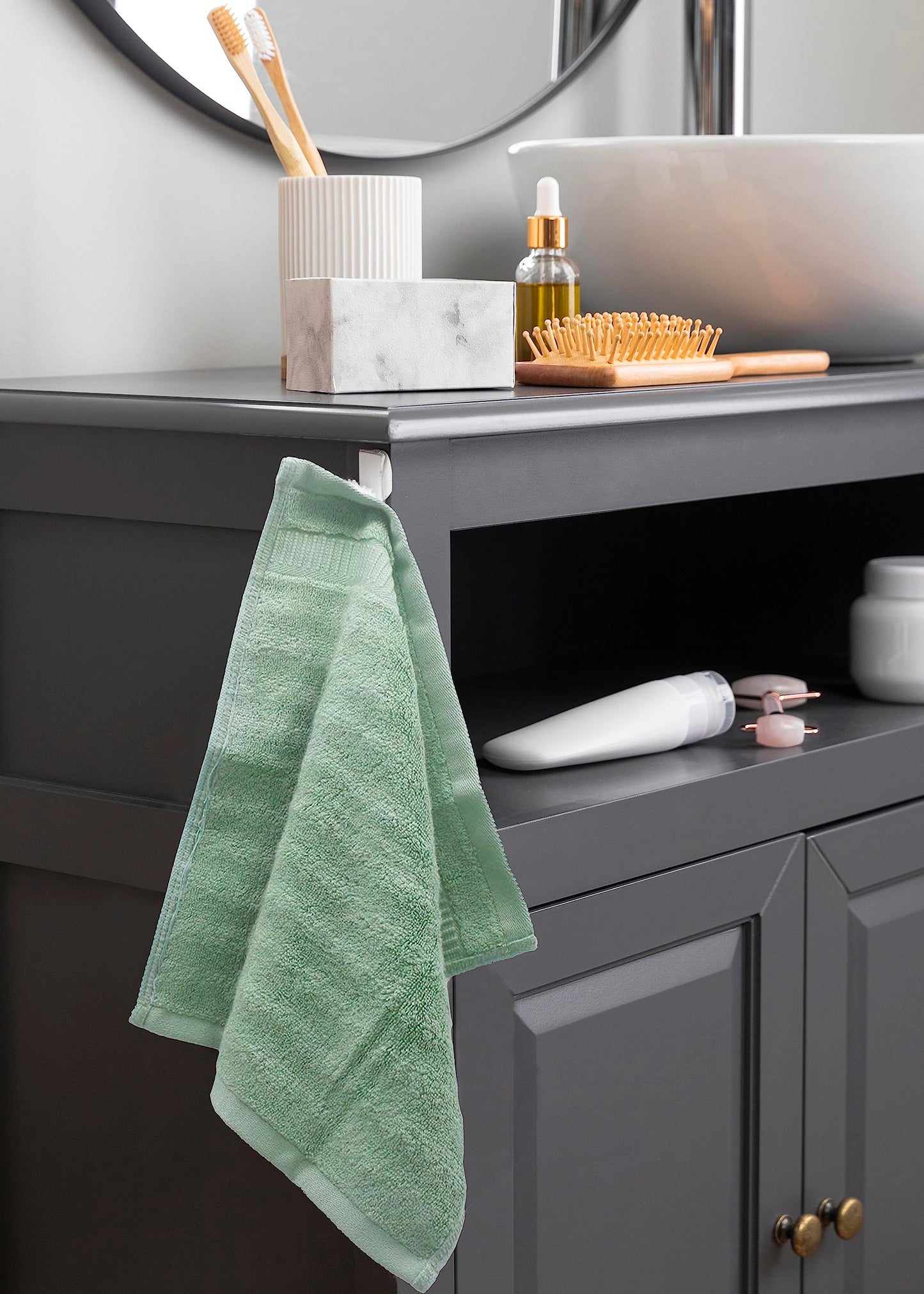 Mush bamboo face towel - stylish addition to bath decor