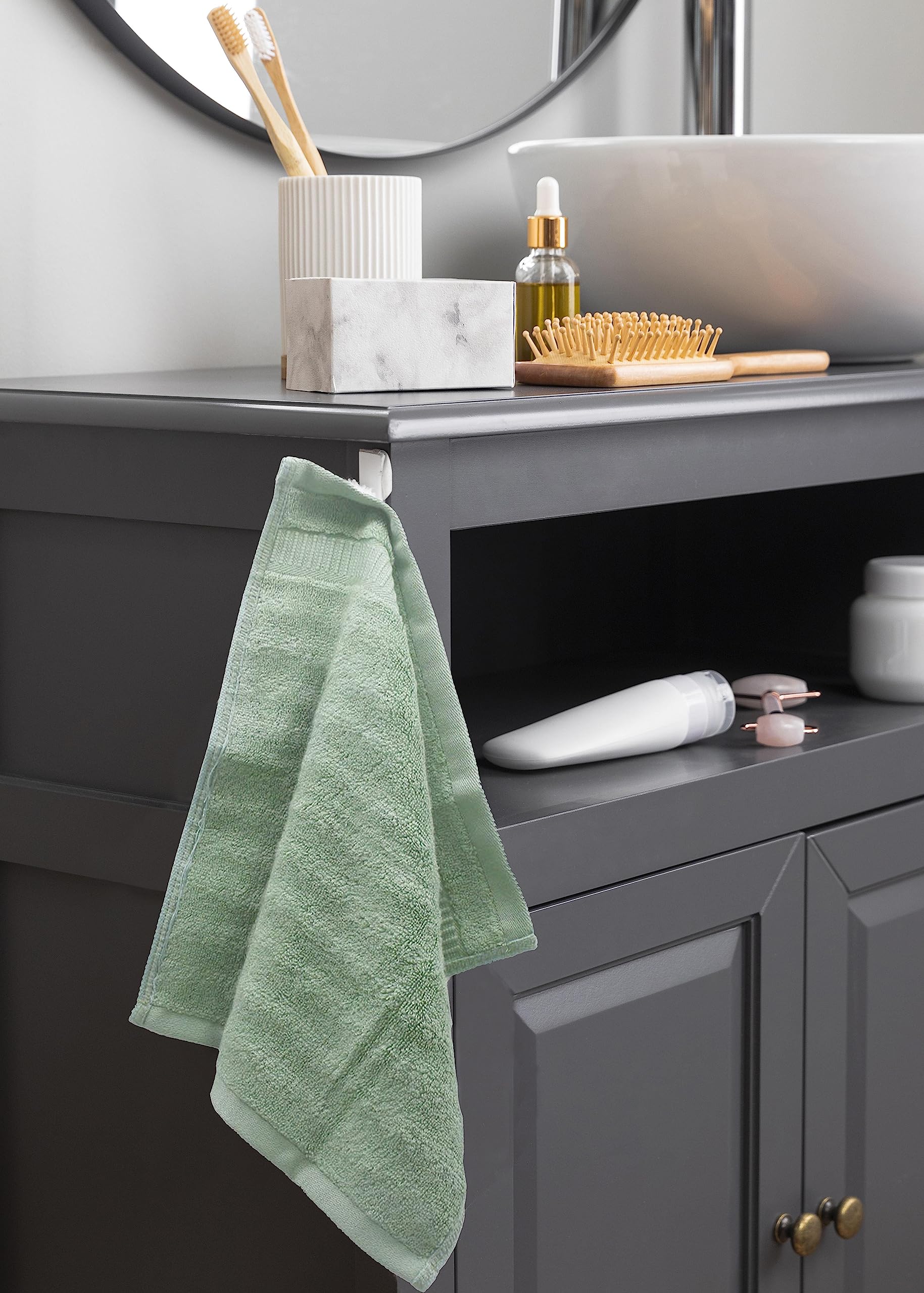 Mush bamboo face towel - stylish addition to bath decor