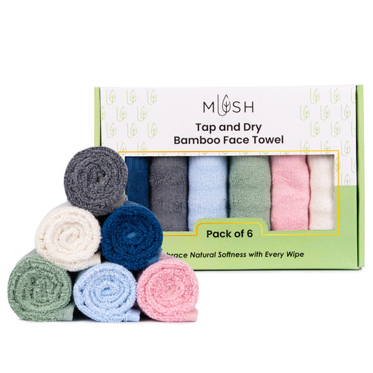 Mush bamboo face towel - Essential travel companion for on-the-go